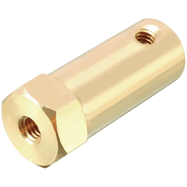 ACOPLE DE BRONCE PARA LLANTA Y MOTOR + TORNILLOS 18mm