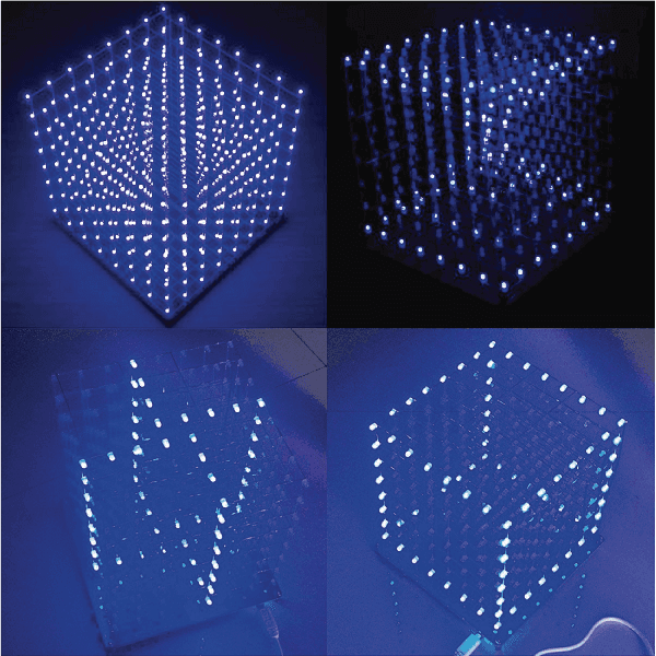 CUBO LED MUSICAL 8x8x8