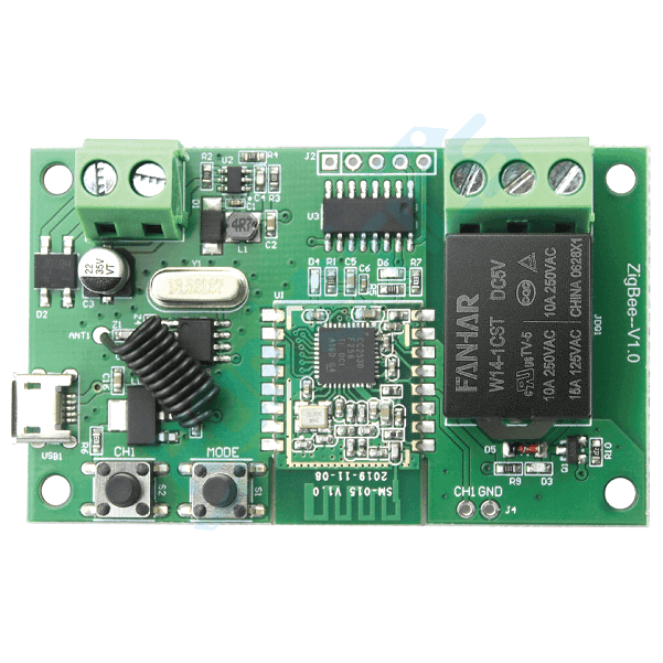 CONTROLADOR PARA PUERTA 1 CANAL ZIGBEE + RF TUYA TYDC-1