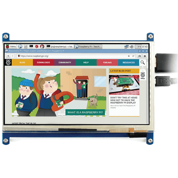 PANTALLA TOUCH HDMI 5" CAPACITIVA