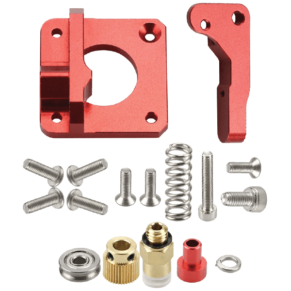 KIT COMPLETO PARTES EXTRUSOR METALICO PARA CR10 ROJO