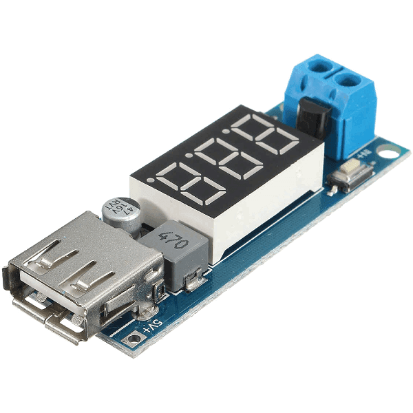 REDUCTOR DE VOLTAJE A 5V/2A CARGADOR USB