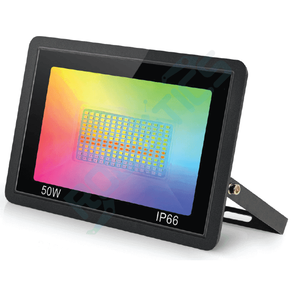 REFLECTOR LED INTELIGENTE RGB+CW 50W + CONTROL MUSICAL WIFI TUYA FL-50W