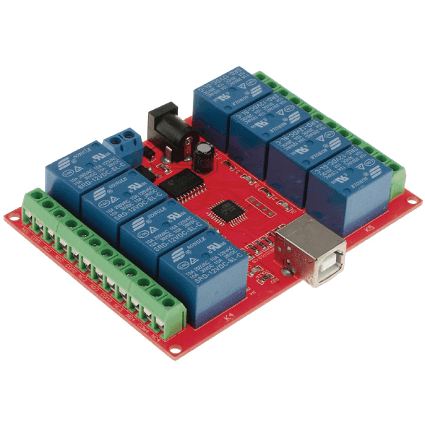 RELE 12V 8 CANALES CONTROLADOR INTELIGENTE USB