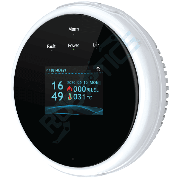 SENSOR DE METANO (CH4) CON SIRENA WIFI TUYA GS21