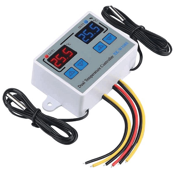 CONTROLADOR DE TEMPERATURA DOBLE XK-W1088 110VAC/220VAC + SENSORES