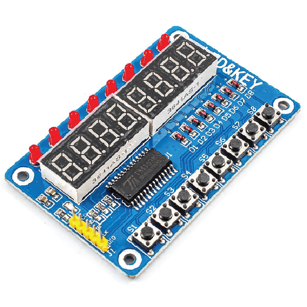TM1638 MODULO DISPLAY 8 DIGITOS + PULSADORES