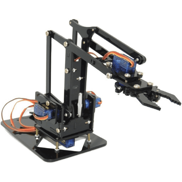 KIT BRAZO ROBOTICO PLASTICO + GARRA (INCLUYE SERVOMOTORES)