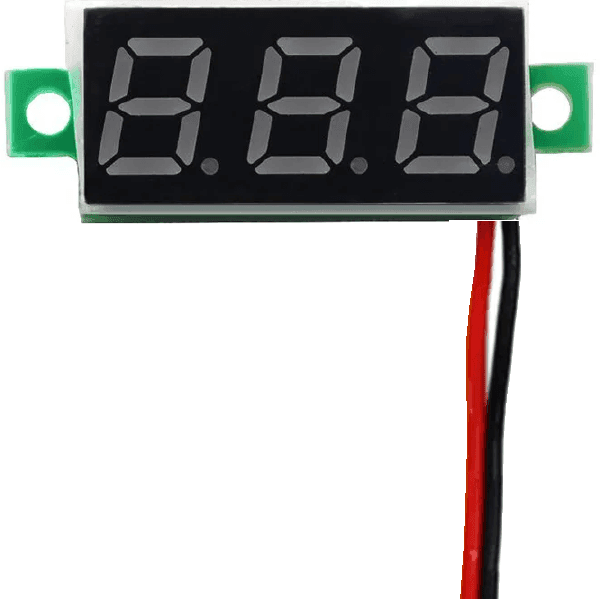 VOLTIMETRO DIGITAL DC 0.28" 3.5-30V 2 CABLES