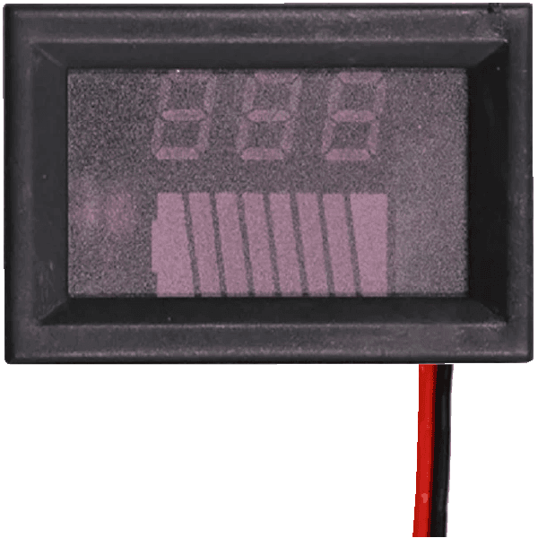 VOLTIMETRO DIGITAL DC + INDICADOR 12-60V 2 CABLES