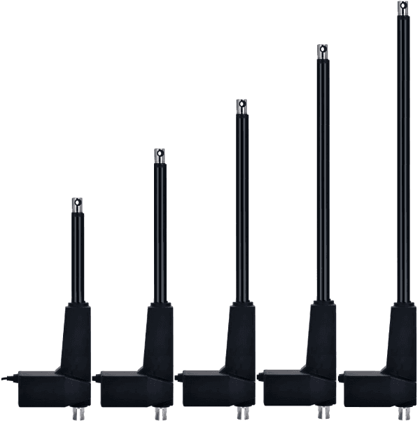 ACTUADOR LINEAL ELECTRICO 12VDC, CARRERA 200mm, VELOCIDAD 5mm/s, CARGA 6000N