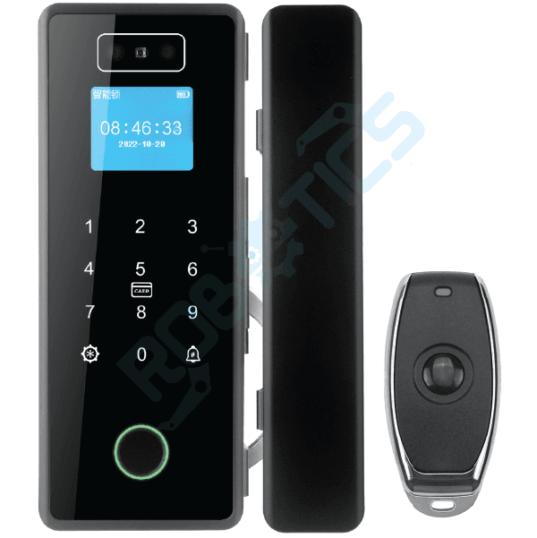 CERRADURA INTELIGENTE PARA PUERTA DE VIDRIO CON RECONOCIMIENTO FACIAL WIFI TUYA R400G