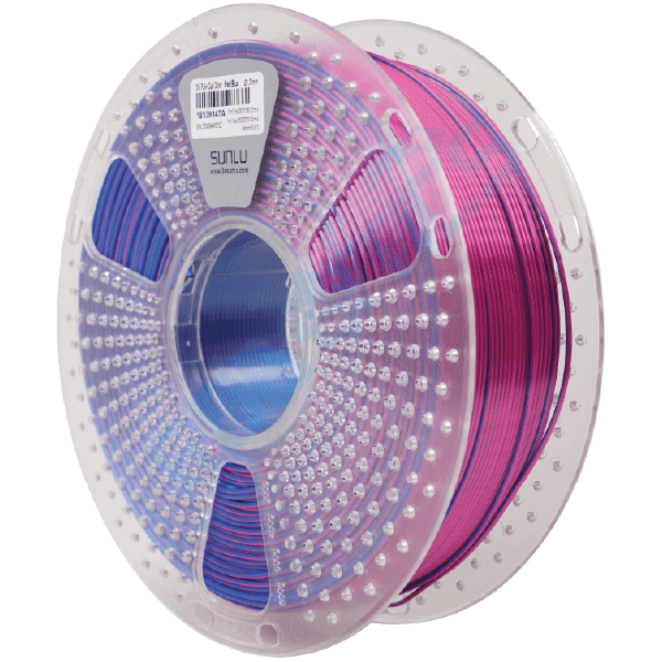 FILAMENTO PLA+ SILK DUAL-COLOR ROJO AZUL 1Kg 1.75mm